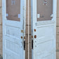 32"x79" Antique Vintage Old Reclaimed Salvaged SOLID Wood Wooden Entry Entrance Front Back Side Door Single Window Glass 3 Raised Panels