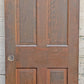 30"x78.5" Vintage Antique Old Reclaimed Salvaged Victorian SOLID Wood Wooden Interior Door 4 Panels