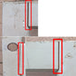 36"x79"x1.75" Vintage Antique Old Reclaimed Salvaged SOLID Wood Wooden Exterior Front Entry French Door 9 Windows Glass 4 Crossbuck Panels