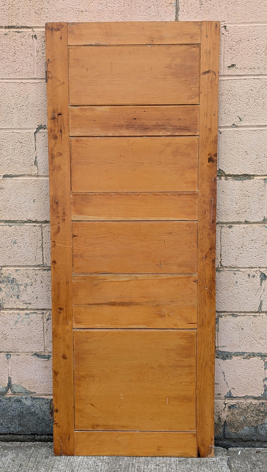 7 available 29"x76" Antique Vintage Old Reclaimed Salvaged Victorian Colonial SOLID Wood Wooden Interior Closet Pantry Door 4 Panels Wall Paneling