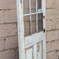 32"x76" Antique Vintage Old Reclaimed Salvaged SOLID Wood Wooden Exterior Entry Door 9 Window Glass 2 Panel