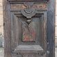 Pair of 55.5"x112"x2.5" Antique Vintage Old Reclaimed Salvaged SOLID Wood Wooden Victorian Eastlake Exterior Entry Doors Lite Window Glass Carvings Carved Panels