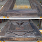 Pair of 55.5"x112"x2.5" Antique Vintage Old Reclaimed Salvaged SOLID Wood Wooden Victorian Eastlake Exterior Entry Doors Lite Window Glass Carvings Carved Panels