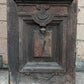 Pair of 55.5"x112"x2.5" Antique Vintage Old Reclaimed Salvaged SOLID Wood Wooden Victorian Eastlake Exterior Entry Doors Lite Window Glass Carvings Carved Panels