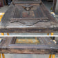 Pair of 55.5"x112"x2.5" Antique Vintage Old Reclaimed Salvaged SOLID Wood Wooden Victorian Eastlake Exterior Entry Doors Lite Window Glass Carvings Carved Panels