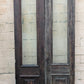 Pair of 55.5"x112"x2.5" Antique Vintage Old Reclaimed Salvaged SOLID Wood Wooden Victorian Eastlake Exterior Entry Doors Lite Window Glass Carvings Carved Panels