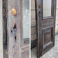 Pair of 55.5"x112"x2.5" Antique Vintage Old Reclaimed Salvaged SOLID Wood Wooden Victorian Eastlake Exterior Entry Doors Lite Window Glass Carvings Carved Panels