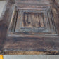 Pair of 55.5"x112"x2.5" Antique Vintage Old Reclaimed Salvaged SOLID Wood Wooden Victorian Eastlake Exterior Entry Doors Lite Window Glass Carvings Carved Panels