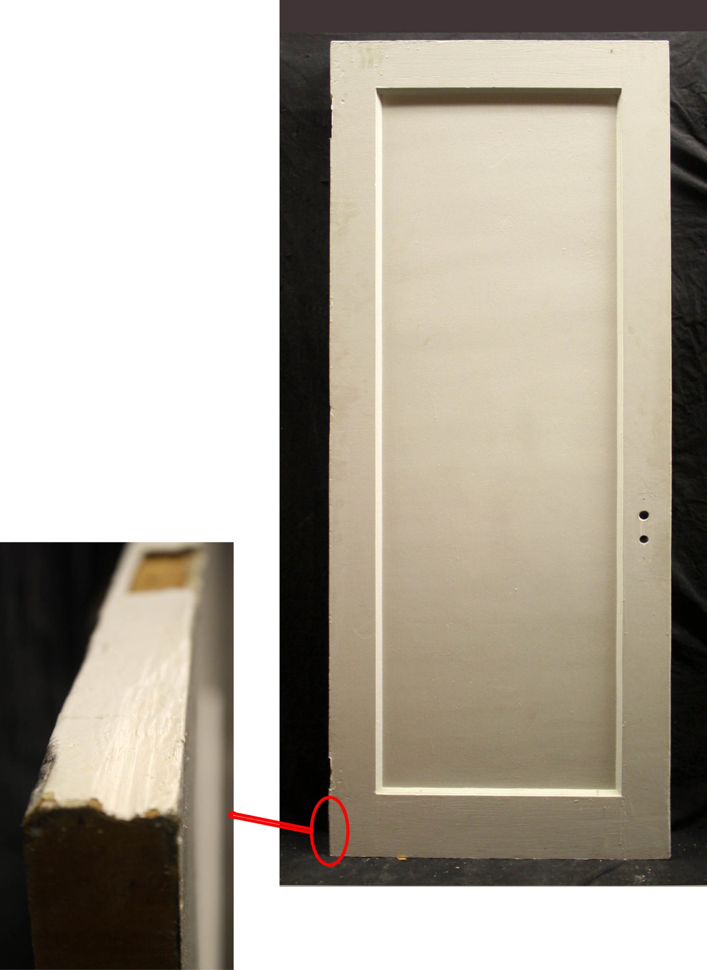 30"x79 Antique Vintage Old Salvaged SOLID Wood Wooden Interior Door Single Panel