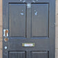 36"x78"x2" Vintage Antique Old Reclaimed Salvaged SOLID Wood Wooden Exterior Entry Front Side Back Door 4 Window Glass 4 Raised Panels