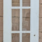 40"x79" Pair Antique Vintage Old Reclaimed Salvaged French Double Interior Wood Wooden Doors 20 Windows Glass