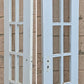 40"x79" Pair Antique Vintage Old Reclaimed Salvaged French Double Interior Wood Wooden Doors 20 Windows Glass
