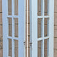 40"x79" Pair Antique Vintage Old Reclaimed Salvaged French Double Interior Wood Wooden Doors 20 Windows Glass
