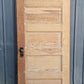 2 available 30"x77.5" STRIPPED Antique Vintage Old Reclaimed Salvaged Interior SOLID Wood Wooden Room Doors 5 Raised Ladder Panels Hardware Lockset