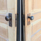 2 available 30"x77.5" STRIPPED Antique Vintage Old Reclaimed Salvaged Interior SOLID Wood Wooden Room Doors 5 Raised Ladder Panels Hardware Lockset