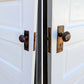 2 available 30"x77" Antique Vintage Old Reclaimed Salvaged Interior SOLID Wood Wooden Room Doors 5 Raised Ladder Panels Hardware Lockset