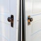 2 available 30"x77" Antique Vintage Old Reclaimed Salvaged Interior SOLID Wood Wooden Room Doors 5 Raised Ladder Panels Hardware Lockset