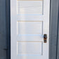 26"x77.5" Antique Vintage Old Reclaimed Salvaged Interior SOLID Wood Wooden Pantry Closet Door 5 Raised Panels Hardware Lockset