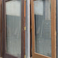 Pair 72"x80"x1.75" Vintage Old SOLID Wooden Wood Exterior Front Entry Doors Full length Double Pane Insulated Window