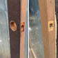 Pair 72"x80"x1.75" Vintage Old SOLID Wooden Wood Exterior Front Entry Doors Full length Double Pane Insulated Window