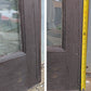 Pair 72"x80"x1.75" Vintage Old SOLID Wooden Wood Exterior Front Entry Doors Full length Double Pane Insulated Window