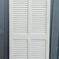 30"x79" Vintage Antique Old Reclaimed Salvaged SOLID Wood Wooden Closet Interior Door 4 Louver Panels