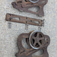 Antique Vintage Old Reclaimed Salvaged Barn Sliding Pocket Door Roller Bearing Trolley Door Hangers Hardware