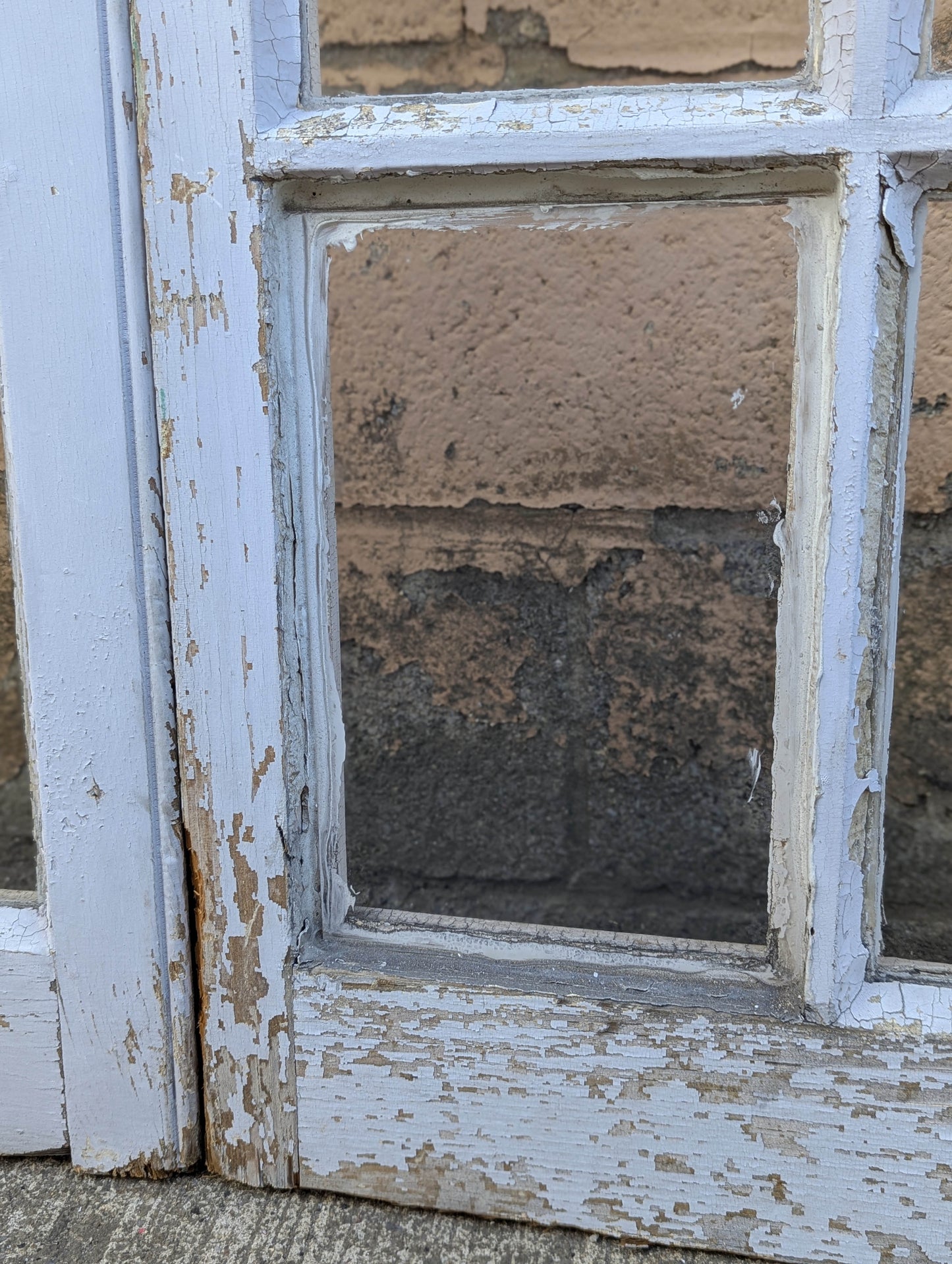 Pair of 39"x69"x1.75" Antique Vintage Old Reclaimed Salvaged SOLID Wood Wooden Exterior Casement Windows Pantry French Doors 20 Glass Lites Panes