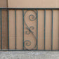 60"x25" Antique Vintage Old Reclaimed Salvaged Iron Steel Metal Porch Balcony Hand Rail Handrail Fence Fencing Panel Section Garden