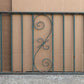 60"x25" Antique Vintage Old Reclaimed Salvaged Iron Steel Metal Porch Balcony Hand Rail Handrail Fence Fencing Panel Section Garden