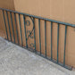 60"x25" Antique Vintage Old Reclaimed Salvaged Iron Steel Metal Porch Balcony Hand Rail Handrail Fence Fencing Panel Section Garden