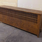 57"Wx25"H Antique Vintage Old "Quaker City" Salvaged Reclaimed Art Deco Style Steel Metal Radiator Heater Cover Case Cabinet Box Humidifier