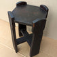 Antique Vintage Old Solid Oak Wood Wooden Octagon Octagonal Lamp End Side Accent Table Plant Stand Stool Chair Arts & Crafts Mission Style