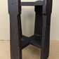 Antique Vintage Old Solid Oak Wood Wooden Octagon Octagonal Lamp End Side Accent Table Plant Stand Stool Chair Arts & Crafts Mission Style