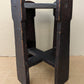 Antique Vintage Old Solid Oak Wood Wooden Octagon Octagonal Lamp End Side Accent Table Plant Stand Stool Chair Arts & Crafts Mission Style