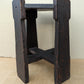 Antique Vintage Old Solid Oak Wood Wooden Octagon Octagonal Lamp End Side Accent Table Plant Stand Stool Chair Arts & Crafts Mission Style