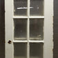 26"x78.5"x1.5" Antique Vintage Old Reclaimed Salvaged Wooden Interior French Door Window Wavy Glass
