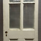 26x79x1.5" Antique Vintage Old Reclaimed Salvaged Wood Wooden Exterior Entry Door Window Wavy Glass