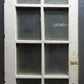 32"x106.5"x2" Antique Vintage Old Reclaimed Salvaged Wooden Wood Interior Exterior French Door Windows Wavy Beveled Glass