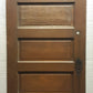 30"x76.5" Antique Vintage Old Reclaimed Salvaged SOLID Wood Wooden Interior Door 5 Panels