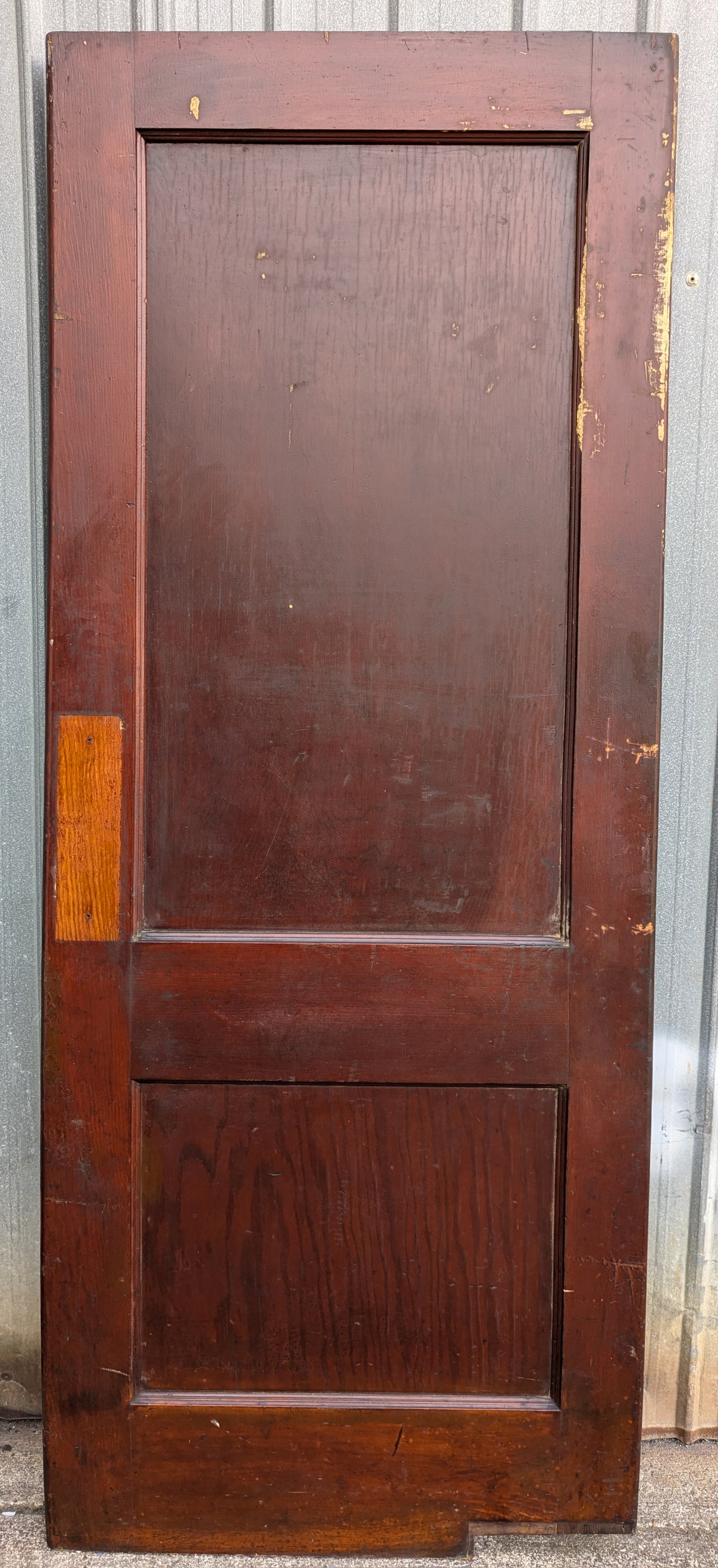 2 Available 30"x80" Antique Vintage Old Reclaimed Salvaged Solid Wood Wooden Interior Swinging Doors 2 Panels