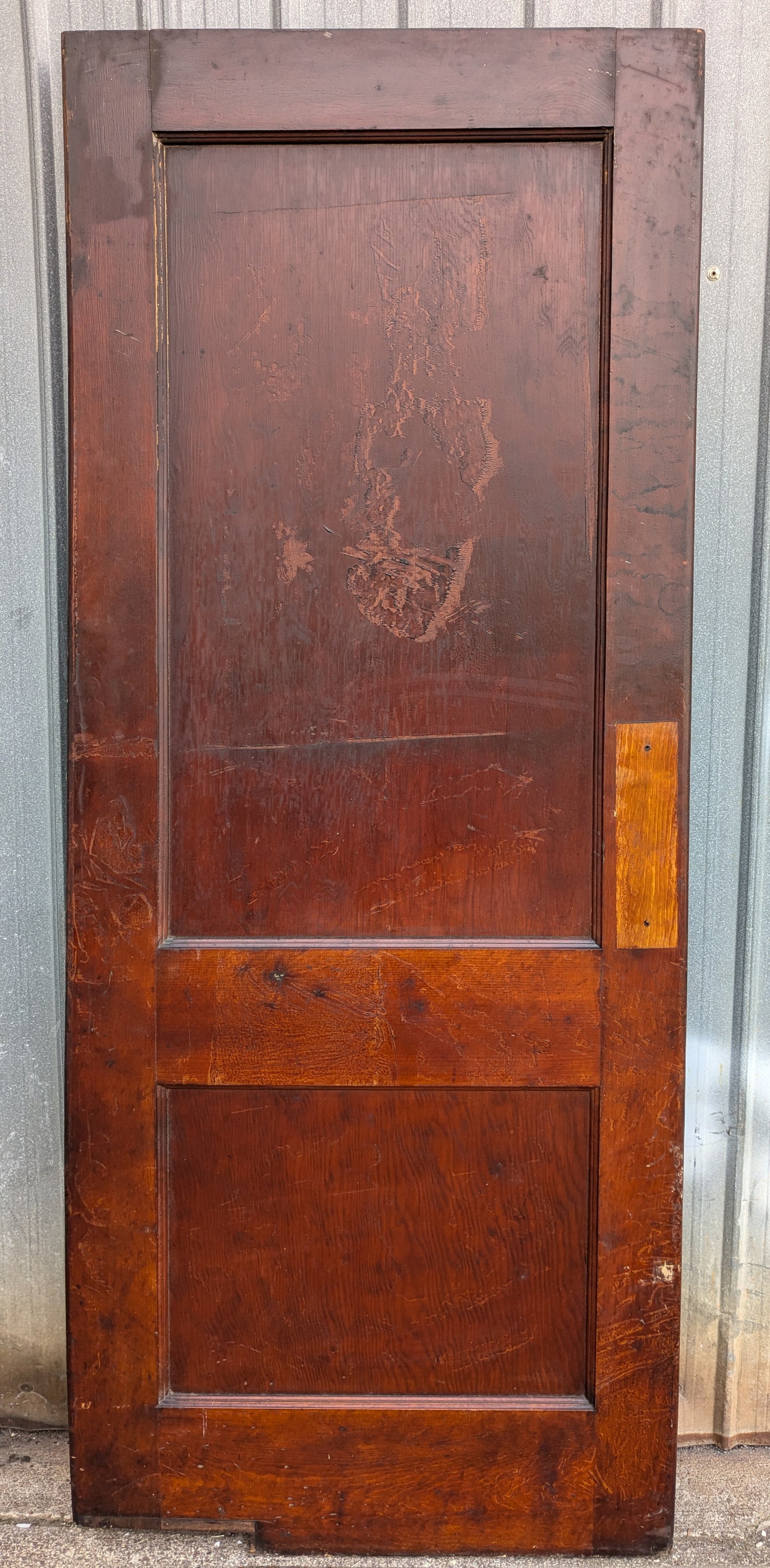 2 Available 30"x80" Antique Vintage Old Reclaimed Salvaged Solid Wood Wooden Interior Swinging Doors 2 Panels