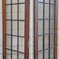 2 Available 64"x84" Pair of Antique Vintage Old Reclaimed Salvaged French Double SOLID Wood Wooden Doors 30 Windows Wavy Glass