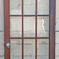 2 Available 64"x84" Pair of Antique Vintage Old Reclaimed Salvaged French Double SOLID Wood Wooden Doors 30 Windows Wavy Glass