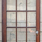 2 Available 64"x84" Pair of Antique Vintage Old Reclaimed Salvaged French Double SOLID Wood Wooden Doors 30 Windows Wavy Glass