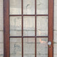2 Available 64"x84" Pair of Antique Vintage Old Reclaimed Salvaged French Double SOLID Wood Wooden Doors 30 Windows Wavy Glass