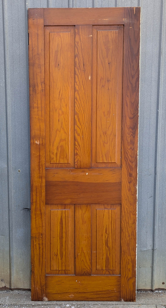 3 available 29.5"x79" Antique Vintage Old Reclaimed Salvaged Victorian SOLID Wood Wooden Interior Closet Pantry Attic Door 4 Shaker style Chamfered Panels