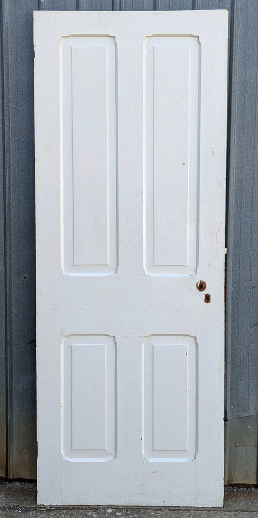 6 available 30"x79" Antique Vintage Old Reclaimed Salvaged Victorian SOLID Wood Wooden Interior Closet Pantry Attic Door 4 Chamfered Panels