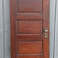26"x77.5" Antique Vintage Old Reclaimed Salvaged Interior Wood Wooden Closet Pantry Door 5 Panels Lockset Hinges Hardware
