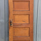 26"x77.5" Antique Vintage Old Reclaimed Salvaged Interior Wood Wooden Closet Pantry Door 5 Panels Lockset Hinges Hardware